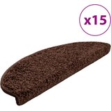  Prostirke za stepenice 15 kom 65x21x4 cm Smeđe poluokrugle velike | shoptok.hr