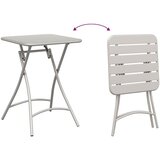 Bistro set 3 pcs Bež Čelik | shoptok.hr
