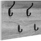  Vješalica za kapute na zidu Zidne Siva Sonoma 100 x 40 x 12 cm | shoptok.hr