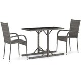  3-dijelni vrtni blagovaonski set sivi | shoptok.hr