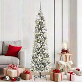 vidaXL Umjetno božićno drvce Bijelo 180 cm PVC i Metal i Plastika | shoptok.hr