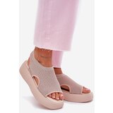 Boto Beige Platform Sandals for Women Kavira | Shoptok.si