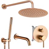 Rea Podžbukna kada i tuš set Lungo Copper Brush + BOX | shoptok.hr
