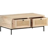  Stolić za kavu 90x50x37 cm masivno drvo manga i prirodna trska | Eponuda.com