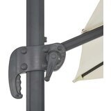  Konzolni vrtni suncobran s aluminijskom šipkom 300x300 cm boje pijeska | shoptok.hr