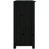  Komoda crna 100 x 35 x 74 cm od masivne borovine | shoptok.hr