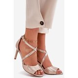 Sergio Leone Sandals With Intertwined Straps On Heels | Shoptok.si