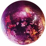  Okrugla fototapeta - Magenta disco ball 140x140 | shoptok.hr