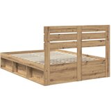  Okvir za krevet Umjetnička hrastovina 140 x 190 cm | shoptok.hr