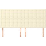  Uzglavlje krem boje 200x5x118/128 cm umjetna koža | Eponuda.com