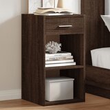 The Living Store Nočna omarica 2 kosa rjavi hrast 35x34x65 cm inženirski les - Nočna Omarica, (21568423) | Shoptok.si