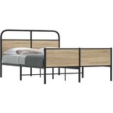 vidaXL Okvir kreveta bez madraca boja hrasta sonome 120x190 cm drveni | shoptok.hr