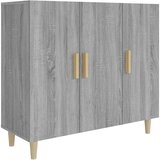 Maison Chic Komoda - Predalnik siva sonoma 90x34x80 cm konstruiran les, (21717758) Cene