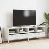 TV ormarić bijeli 135x39x43,5 cm hladno valjani čelik | shoptok.hr