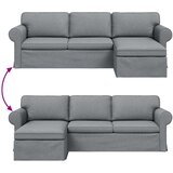SOFA Kavč Svetlo siva, (5000146192) | Shoptok.si