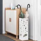  Stalak za kišobran s pohranom Bijelo 15,5 x 15,5 x 49 cm Metal | shoptok.hr