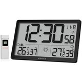 KIENZLE Jumbo NEO LCD Weather Wall Clock - zidni sat s vremenskom stanicom crni Cijene