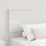  Uzglavlje s uzglavljem Sjajno bijelo 100 cm Konstruirano drvo | shoptok.hr