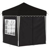  Rastezljivi šator za zabave 195 x 195 x 245 cm Crna | shoptok.hr
