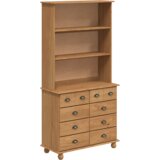 vidaXL Hutch 'ASKIM'u boji meda 91x40x183 cm od čvrstog borovog drveta | shoptok.hr