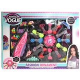 Magic Toys Jewelry Vouge: DIY veliki set za izradu nakita sa strojem za predenje, raznobojnim koncima i perlica | shoptok.hr