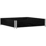  Okviri za palete crni 100x100 cm od masivne borovine | shoptok.hr