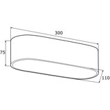  argon 0905 - plafonsko svetlo toni 2xE27/15W/230V belo | Eponuda.com