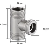 INF 3-smerna T-spojka iz nerjavečega jekla za pipe, (21534343)