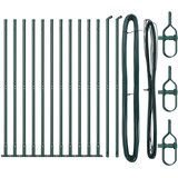 vidaXL Stebri za ograjo z osnovnimi ploščami 13 kosov Ø32mm 88,5cm Galvanizirano jeklo Cene
