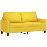 Maison Chic Dvosed kavč - Sofa - Kanape svetlo rumen 140 cm blago, (21727065) Cene