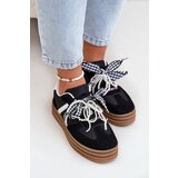 Boto Women's platform sneakers with decorations black Vinness | shoptok.hr