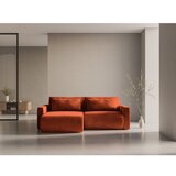 Cosmopolitan Design Ciglasta baršunasti sklopiva/s prostorom za odlaganje kutna garnitura Belfast – | shoptok.hr