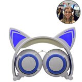 Venisymlis Bluetooth slušalke z mačjim ušesom, zložljive slušalke z LED osvetlitvijo in mikrofonom, (22102011) | Shoptok.si