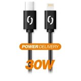 ALIGATOR DATKP50 - USB kabl USB-C / Lightning 30W Power Delivery 1,5m crna | Eponuda.com