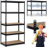 Humberg Heavy-Duty Metal Warehouse Shelf 183 x 90 x 45 cm in Black - HR-700, (21740360) | Shoptok.si