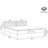  Podesivi krevet s madracem Tamnozelena 160 x 200 cm Baršun - Tamnozelena 160 x 200 cm Dizajn s rombovima | shoptok.hr