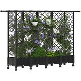  Povišeni krevet s mrežom i krovom Crna 202,5 x 40 x 127 cm PP | shoptok.hr