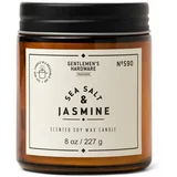 Gentlemen's Hardware Mirisna svijeća od sojinog voska vrijeme gorenja 48 h Sea Salt & Jasmine –