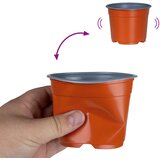  Okrugla saksija za cveće 50 pcs Terakota Ø 10 x 8 cm Plastika | shoptok.hr