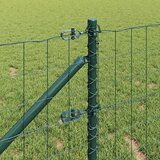 Euro ograda s špicama 10 x 0,8 m Čelik premazan PVC-om Zelena | shoptok.hr