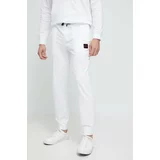 Hugo Homewear pamučne hlače boja: bijela, s tiskom