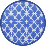 Maison Chic Zunanja Preproga, Rug modra in bela Ø200 cm PP, (22122668) | Shoptok.si