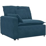  Modularni kauč s naslonom za ruke i jastucima plavi 100 cm - Plava Kutna sofa | shoptok.hr