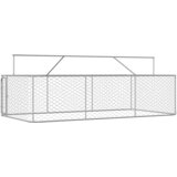 Vanjski kavez za pse s krovom 400 x 200 x 150 cm | shoptok.hr