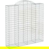  Lučne gabionske košare 4 kom 200x50x200/220cm pocinčano željezo | shoptok.hr