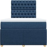 vidaXL Krevet s oprugama i madracem plavi 120 x 190 cm od tkanine | shoptok.hr