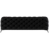 Ropez Crna baršunasti sofa 225 cm Chelsea – | shoptok.hr