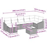  Set sofe 8 kom. Crna poliratan | shoptok.hr