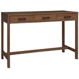  Stol s ladicama Prirodna Čvrsto teak drvo 110 x 50 x 75 cm - 110 cm Cijene