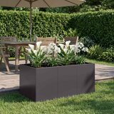  Vrtna saksija Crna 120 x 80 x 60 cm Čelična vrata | shoptok.hr
